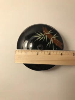 Mid-Century Japanese Black Wooden Lacquer Box With Mother Pearl Inlay -CHAIRISH Shop mid century japanese black wooden lacquer box with mother pearl inlay 9560