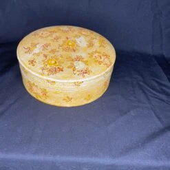 Mid Century Japanese Lacquered Floral Lidded Box -CHAIRISH Shop mid century japanese lacquered floral lidded box 6550