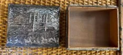 Mid Century Japanese Silver-Plate And Wood Trinket Box, Signed -CHAIRISH Shop mid century japanese silver plate and wood trinket box signed 2384