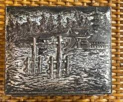 Mid Century Japanese Silver-Plate And Wood Trinket Box, Signed -CHAIRISH Shop mid century japanese silver plate and wood trinket box signed 3553