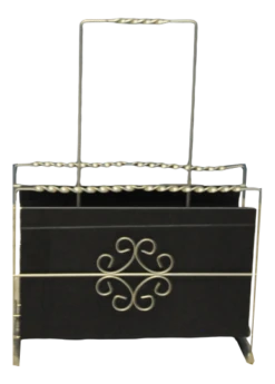 Front Page 4 Mid-Century Metal Newspaper Holder, 1960s