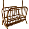 Mid-Century Modern Bamboo And Rattan Magazine Holder, 1960s -CHAIRISH Shop mid century modern bamboo and rattan magazine holder 1960s 5712