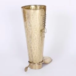 Mid-Century Modern Brass Boot Umbrella Stand -CHAIRISH Shop mid century modern brass boot umbrella stand 1230