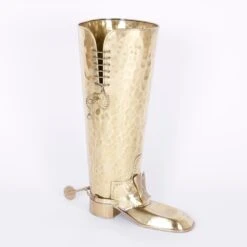 Mid-Century Modern Brass Boot Umbrella Stand -CHAIRISH Shop mid century modern brass boot umbrella stand 3851