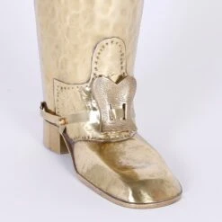 Mid-Century Modern Brass Boot Umbrella Stand -CHAIRISH Shop mid century modern brass boot umbrella stand 7835