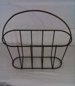 Mid-Century Modern Brass Magazine Rack (C.1970s) -CHAIRISH Shop mid century modern brass magazine rack c1970s 8370