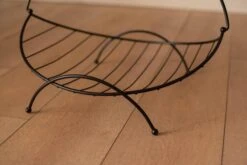 Mid Century Modern Curved Wire Black Magazine Rack Holder -CHAIRISH Shop mid century modern curved wire black magazine rack holder 3088