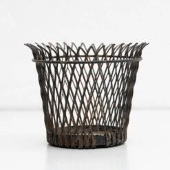Mid-Century Modern Enameled Metal Basket By Mathieu Matégot, 1950s -CHAIRISH Shop mid century modern enameled metal basket by mathieu mategot 1950s 9673