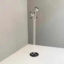 Mid-Century Modern Italian Black And White Metal Coat Rack, 1980s 10 Mid-Century Modern Italian Black And White Metal Coat Rack, 1980s -CHAIRISH Shop mid century modern italian black and white metal coat rack 1980s 9348