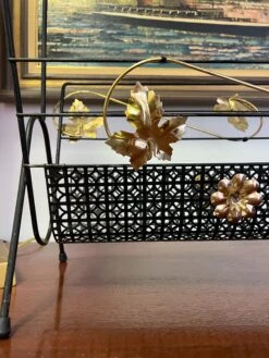 Mid-Century Modern Perforated Magazine/ Record Rack -CHAIRISH Shop mid century modern perforated magazine record rack 1050