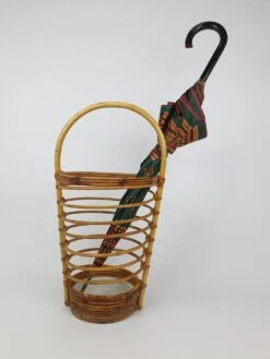 Mid-Century Rattan Umbrella Stand, 1960s 13 Mid-Century Rattan Umbrella Stand, 1960s -CHAIRISH Shop mid century rattan umbrella stand 1960s 3775