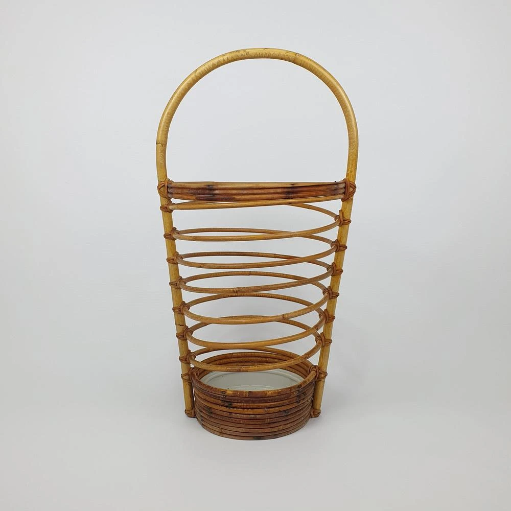Mid-Century Rattan Umbrella Stand, 1960s 11 Mid-Century Rattan Umbrella Stand, 1960s - Image 9