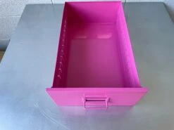 Mid Century Steel Drawer Insert, Repurposed As Organizer / Container, Refinished In Hot Pink -CHAIRISH Shop mid century steel drawer insert repurposed as organizer container refinished in hot pink 2239
