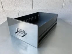 Mid Century Steel Drawer Insert, Repurposed As Organizer / Container, Refinished In Metallic Gray -CHAIRISH Shop mid century steel drawer insert repurposed as organizer container refinished in metallic gray 9093