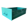 Mid Century Steel Drawer Insert, Repurposed As Organizer / Container, Refinished In Spearmint