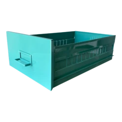 Mid Century Steel Drawer Insert, Repurposed As Organizer / Container, Refinished In Spearmint