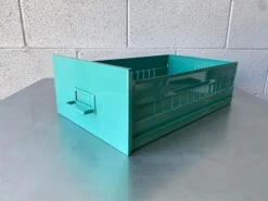 Mid Century Steel Drawer Insert, Repurposed As Organizer / Container, Refinished In Spearmint -CHAIRISH Shop mid century steel drawer insert repurposed as organizer container refinished in spearmint 6138
