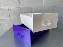 Mid Century Steel Drawer Insert, Repurposed As Organizer / Container, Refinished In White -CHAIRISH Shop mid century steel drawer insert repurposed as organizer container refinished in white 0888