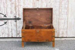 Mid-Century Teak & Brass Colonial Box -CHAIRISH Shop mid century teak and brass colonial box 5842