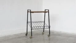 Mid-Century Trolley With Magazine Rack, 1960s -CHAIRISH Shop mid century trolley with magazine rack 1960s 1632