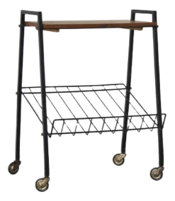 Mid-Century Trolley With Magazine Rack, 1960s
