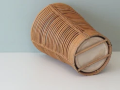 Mid-Century Umbrella Stand In Wood, Pottery & Wicker -CHAIRISH Shop mid century umbrella stand in wood pottery and wicker 3715