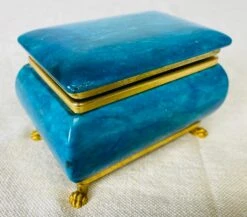 Mid Century Vintage Handmade Italian Alabaster And Brass Trinket Box -CHAIRISH Shop mid century vintage handmade italian alabaster and brass trinket box 3795