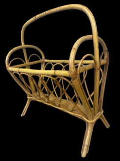 Midcentury Rattan Magazine Rack, 1960s 14 Midcentury Rattan Magazine Rack, 1960s -CHAIRISH Shop midcentury rattan magazine rack 1960s 8368