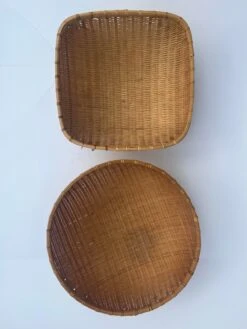 Mismatched Winnowing Bowls In Natural Woven Wicker Rattan- Set Of 2 19 Mismatched Winnowing Bowls In Natural Woven Wicker Rattan- Set Of 2 -CHAIRISH Shop mismatched winnowing bowls in natural woven wicker rattan set of 2 1299