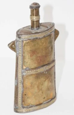 Moroccan Berber Tuareg Metal Tribal Flask Overlay -CHAIRISH Shop moroccan berber tuareg metal tribal flask overlay 2327