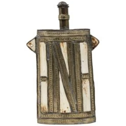 Moroccan Berber Tuareg Metal Tribal Flask Overlay -CHAIRISH Shop moroccan berber tuareg metal tribal flask overlay 5895