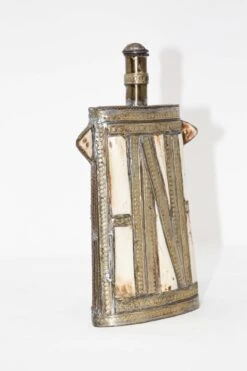 Moroccan Berber Tuareg Metal Tribal Flask Overlay -CHAIRISH Shop moroccan berber tuareg metal tribal flask overlay 6256