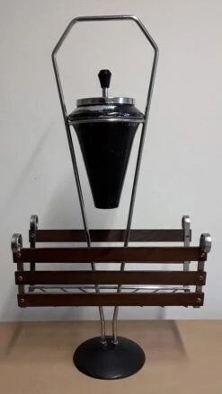 Newspaper Stand With Ashtray Insert, 1960s -CHAIRISH Shop newspaper stand with ashtray insert 1960s 0290