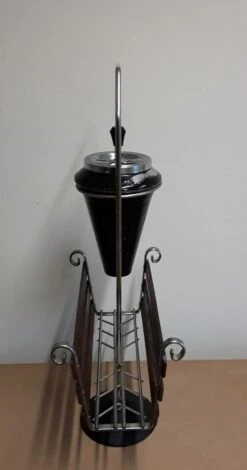 Newspaper Stand With Ashtray Insert, 1960s -CHAIRISH Shop newspaper stand with ashtray insert 1960s 0493