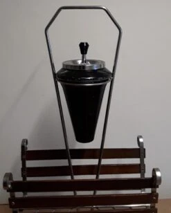 Newspaper Stand With Ashtray Insert, 1960s -CHAIRISH Shop newspaper stand with ashtray insert 1960s 3822