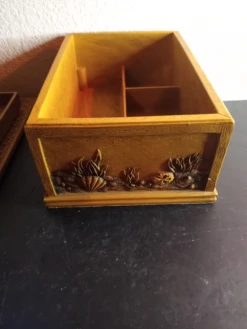 Ocean Reef Fish Motif Wood Look Resin Hand Carved Jewelry Box -CHAIRISH Shop ocean reef fish motif wood look resin hand carved jewelry box 4320