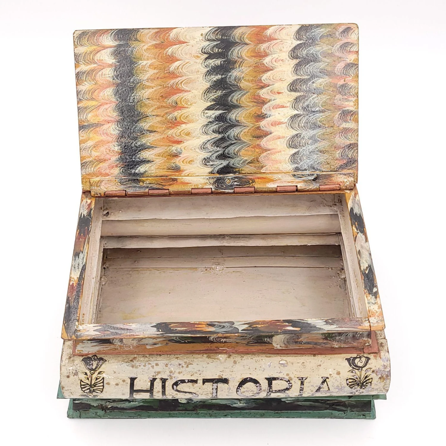 Oversized Tole Book Stack, France Circa 1900 11 Oversized Tole Book Stack, France Circa 1900 - Image 9