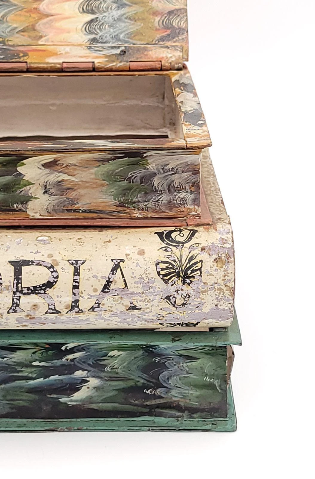 Oversized Tole Book Stack, France Circa 1900 10 Oversized Tole Book Stack, France Circa 1900 - Image 8