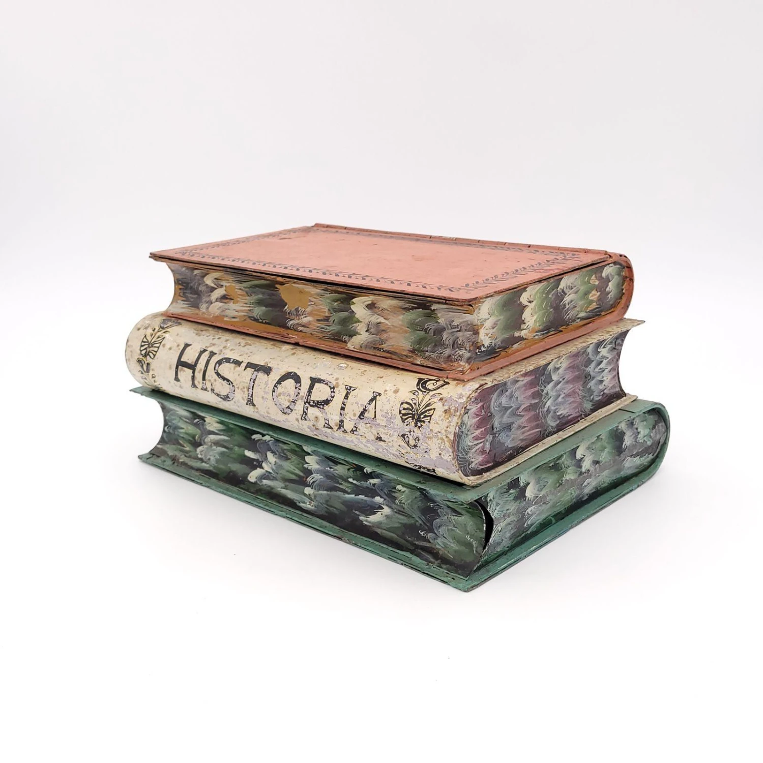 Oversized Tole Book Stack, France Circa 1900 5 Oversized Tole Book Stack, France Circa 1900 - Image 3