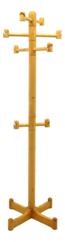 Pine Coat Rack, 1980s