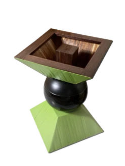 PIRAMIDE Magazine Rack By Pietro Meccani For Meccani Design