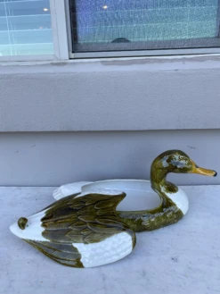 Portuguese Large Majolica Duck Tureen Box Secla -CHAIRISH Shop portuguese large majolica duck tureen box secla 6930