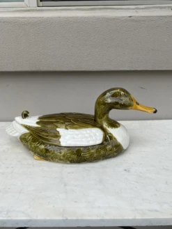 Portuguese Large Majolica Duck Tureen Box Secla -CHAIRISH Shop portuguese large majolica duck tureen box secla 7802