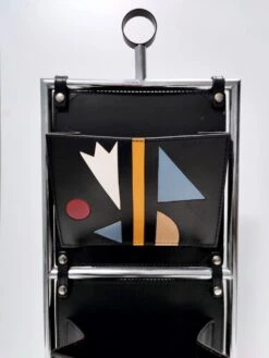 Postmodern Leather And Chrome-Plated Metal Magazine Rack From Salmistraro, Italy, 1980s -CHAIRISH Shop postmodern leather and chrome plated metal magazine rack from salmistraro italy 1980s 4825