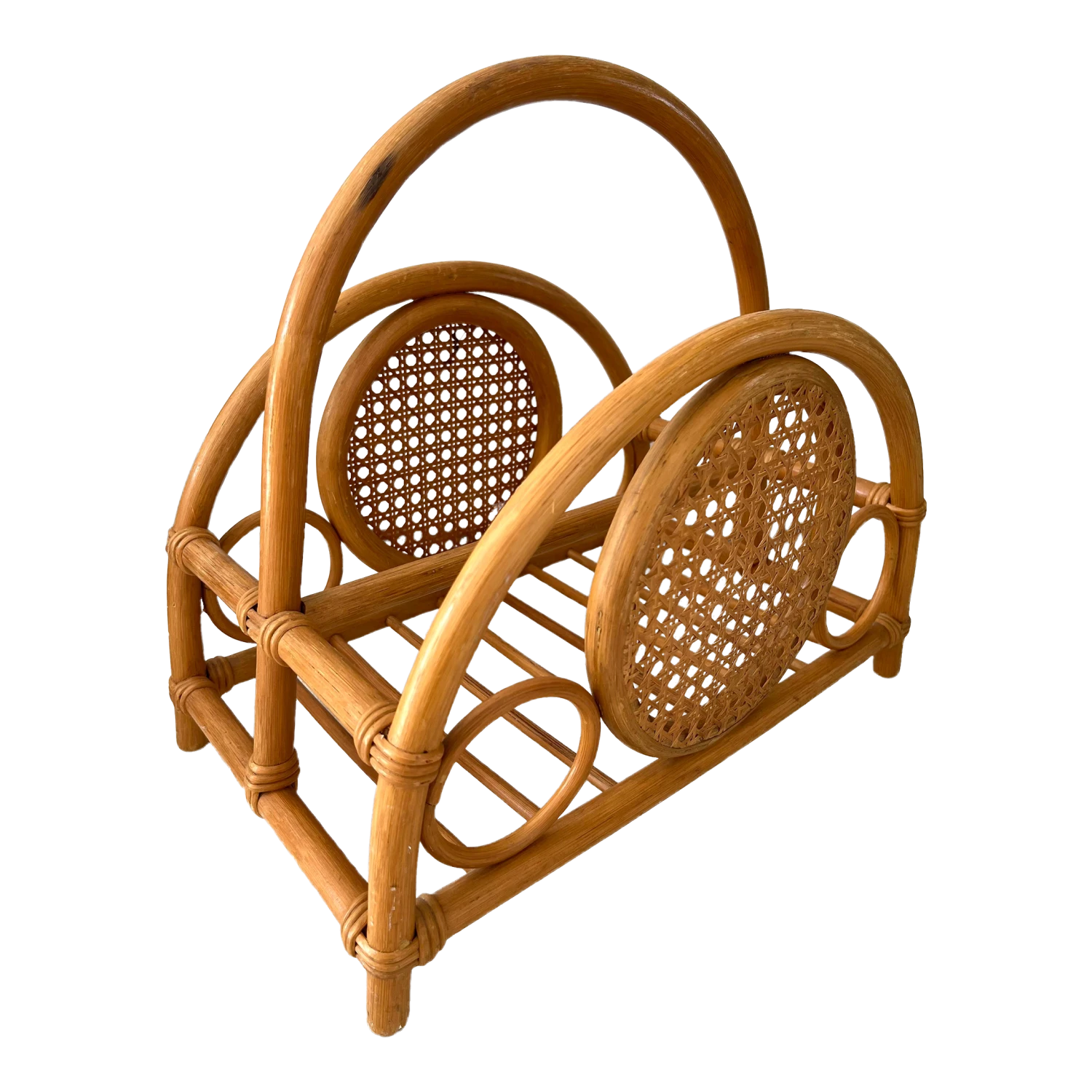 Rattan Bamboo And Cane Magazine Rack 3 Rattan Bamboo And Cane Magazine Rack