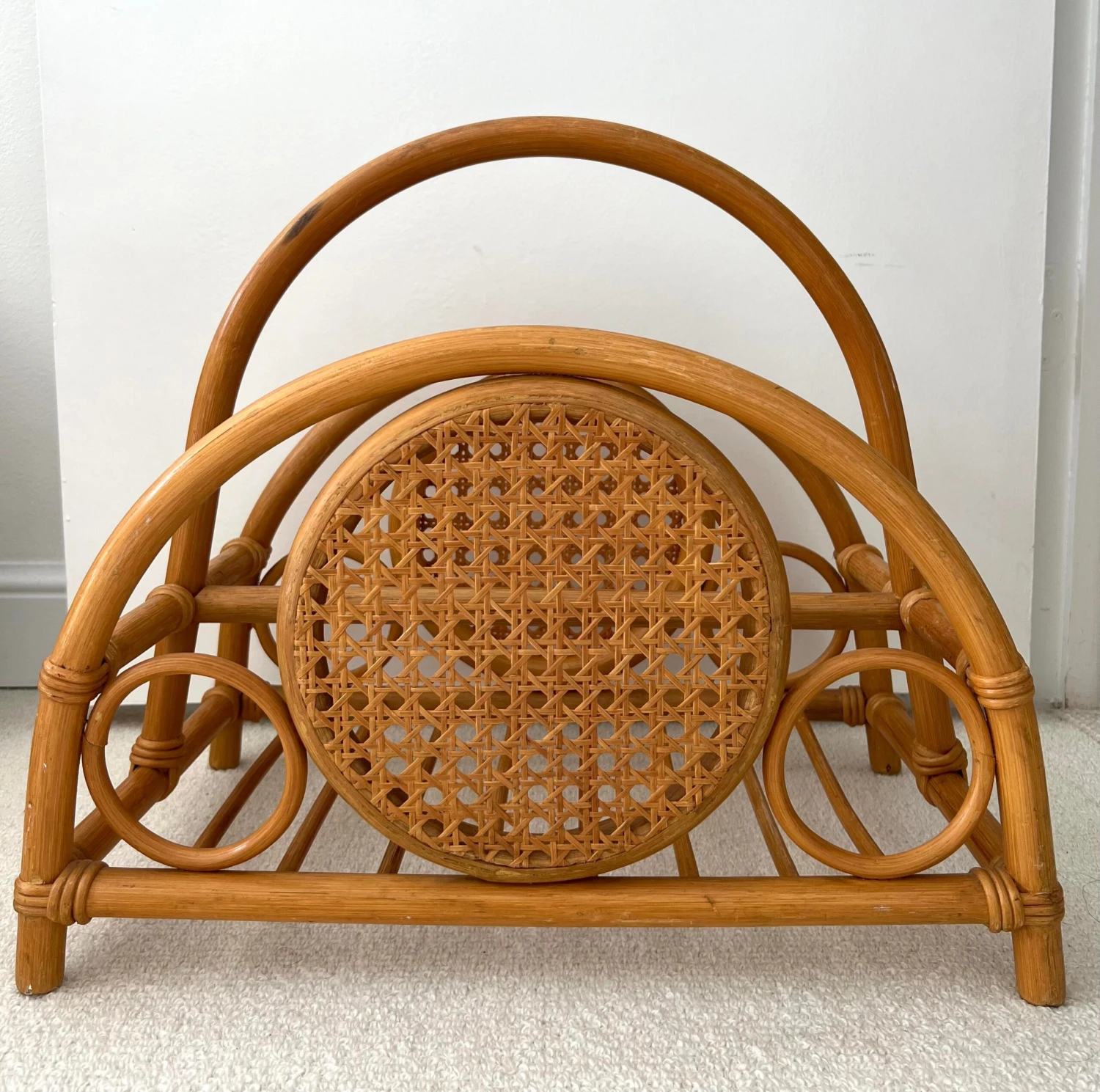 Rattan Bamboo And Cane Magazine Rack 7 Rattan Bamboo And Cane Magazine Rack - Image 5