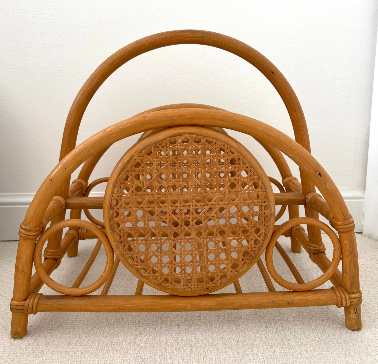 Rattan Bamboo And Cane Magazine Rack 11 Rattan Bamboo And Cane Magazine Rack - Image 9