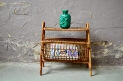 Rattan Magazine Rack, 1960s -CHAIRISH Shop rattan magazine rack 1960s 1184
