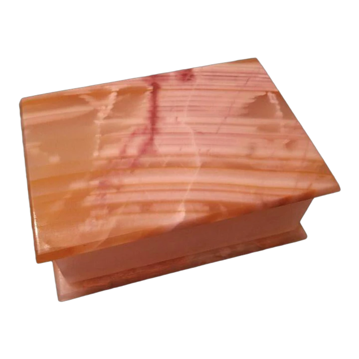 Rectangle Onyx Box With Hinged Lid 3 Rectangle Onyx Box With Hinged Lid