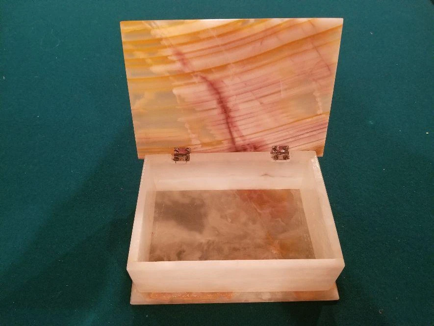 Rectangle Onyx Box With Hinged Lid 8 Rectangle Onyx Box With Hinged Lid - Image 6